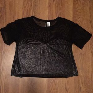 Sparkly crop top